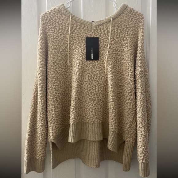 Fashion Nova After Dark Taupe Hooded Sweatshirt Plus Size 1X Women’s - Picture 7 of 15